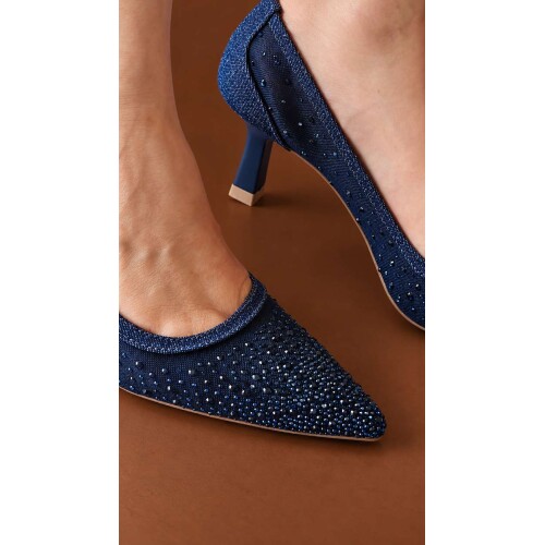 SCARPIN DIVA - Azul marinho