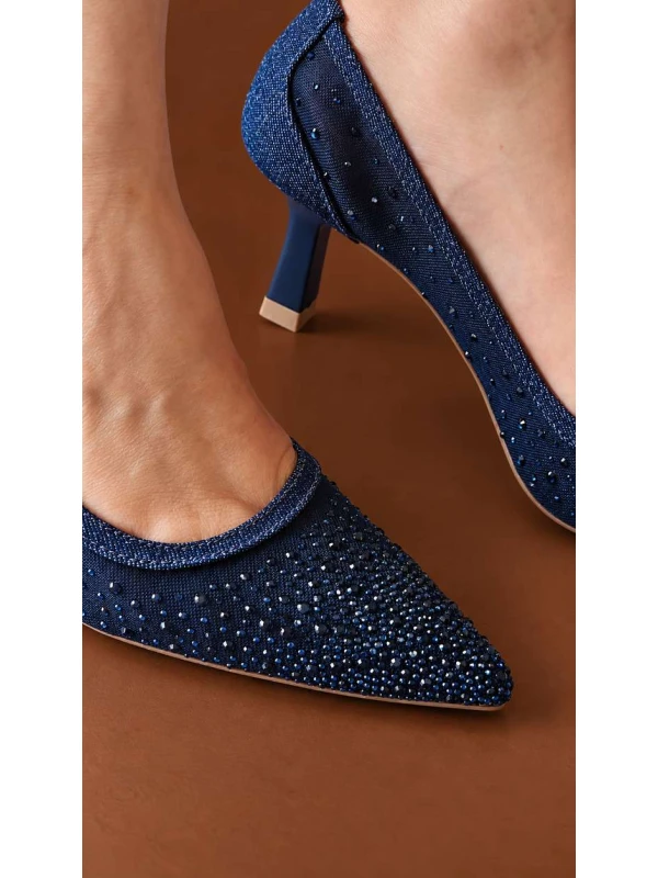 SCARPIN DIVA - Azul marinho